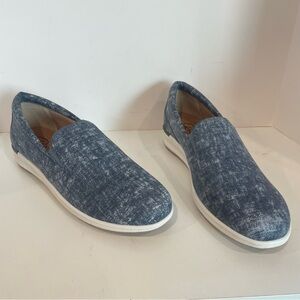 Ros Hommerson Orleans Denim Printed Leather Casual Shoe Women’s Size 10 Comfort